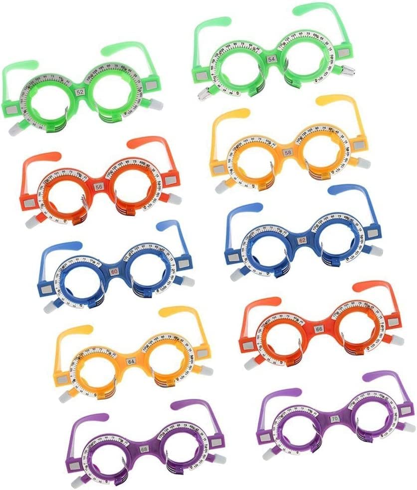 Optical Trial Frame, Optometry Optician Trial Eye Lens Frame Optometry Rack PD 52MM~70MM Progressive Optical Testing Accessories Glasses Tools for Optician Spectacles Shop