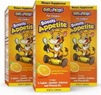 GirafKids Appetite Booster Syrup for Kids, Pack of 3 - Liquid Multivitamins L-Lysine, Inositol, Calcium - Appetite Vitamins for Children