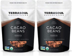 Terrasoul Superfoods Raw Organic Criollo Cacao Beans, 2 Lbs (2 Pack)