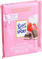 Ritter Sport chocolate Bar Strawberry and creme, 3.5 oz