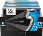 5 GUM Peppermint Cobalt Sugar Free Gum, 35-Stick Pack, 6 Packs