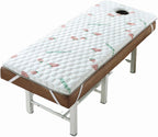 KKCD Square/Round/Trapezoidal Head Lash Bed Topper,Massage Table Mattress Topper with Face Breath Hole,Non-Slip Spa Bed Padding Without Bed,for Beauty Salon Tattoo Table,4cm/1.6in,S 70x180cm