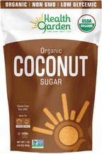 Health Garden Coconut Sugar - Gluten Free - Organic - Non GMO - Kosher - Keto Friendly (1 LB)