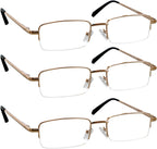 TruVision Readers 9509 Reading Glasses 1/3 PK, Men and Women +1.00-4.00