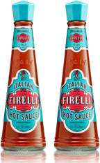 FIRELLI Italian Hot Sauce | 5oz Bottle (Pack of 2) | Perfect Kick for Pizza, Ramen, Eggs | Great Balanced Flavor, Gluten Free, Keto, All Natural, Made in Italy With Calabrian Chili Peppers