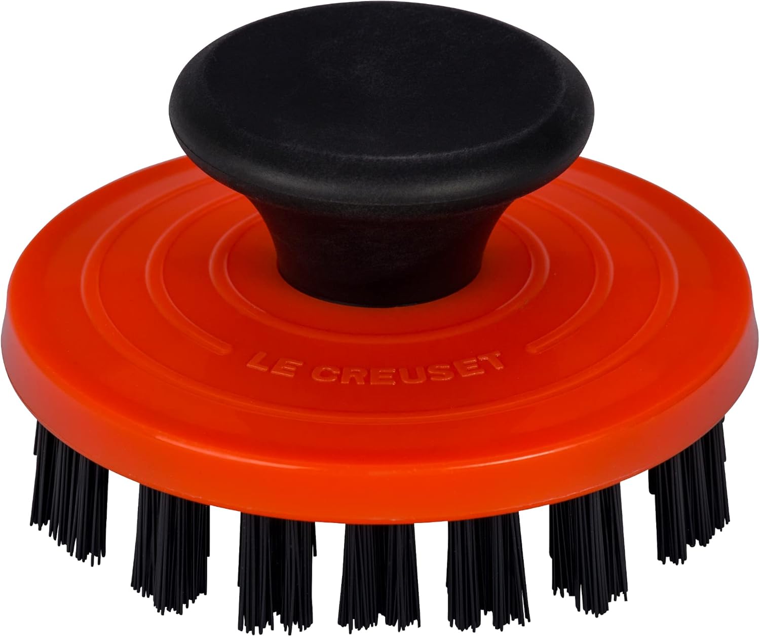 Le Creuset Nylon Cast Iron Grill Pan Brush, 3 1/4 Inches, Flame