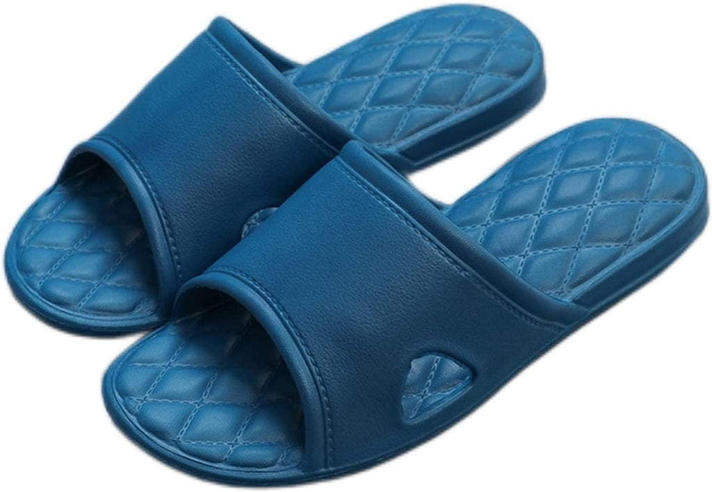 GRFIT Bathroom Slippers Fashion Slippers for Women, Summer Sandals, Slippers for Men, Couple, Soft Bottom, Home, Bathroom, Bath Slippers for Women Shower Sandals (Dark Blue, 43-44)