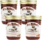 Mrs. Miller's Rhubarb Strawberry Jam 9 Ounce (Pack of 4)