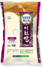 ICHEON RICE(ALCHANMI) - Premium Korean White Rice, Korean Imgumnim-pyo(KIng' rice) No Additives, Family Size 8.8lb(4kg)