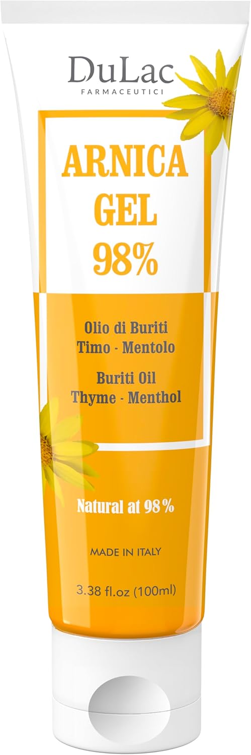 Dulac Arnica Body Massage Gel – Water-Based Cosmetic Massage Gel with Arnica Montana, Fast-Absorbing Lightweight Texture, Non-Greasy Feel, Dermatologically Tested, 3.38 Fl Oz