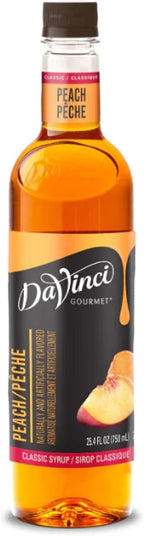 DaVinci Gourmet Classic Peach Syrup, 25.4 Fluid Ounces (Pack of 1)