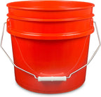 ePackageSupply 3.5 Gallon Plastic Bucket Only (Lid Not Included) I Heavy Duty I Food Storage, BPA-Free I 90 Mil All Purpose Pail I Made in The USA (Red, 1)