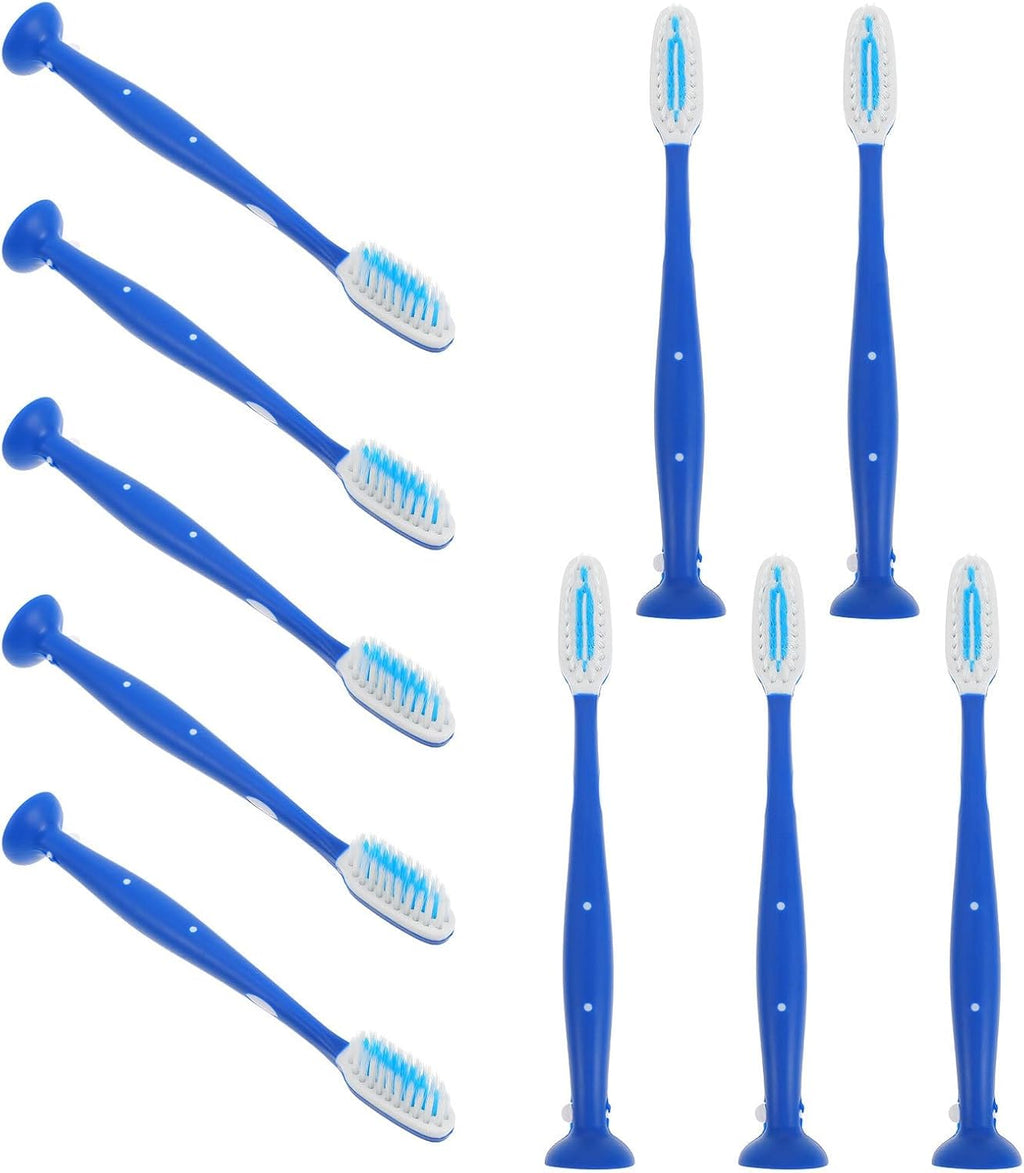 Beavorty 10pcs Prison Mini Toothbrush Set Short Handle Soft Bristle Portable Tooth Cleaning Brushes for Detention, Mental Health, and Addiction Facilities