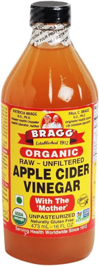 Bragg USDA Organic Raw Apple Cider Vinegar, With The Mother 16 Ounces Natural Cleanser, Promotes Weight Loss