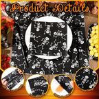 MotiMind 50 Pcs Halloween Disposable Napkins Paper Napkins Skull Dancing Skeleton Cocktail Napkins for Dinner Luncheon Halloween Party Tableware Supplies Trick or Treat Decorations