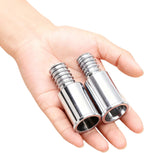 Metal Threaded Tip Repair Kit,Broom Handle Threaded End,Palo para Trapeador,Broom Stick Pole Extension Pole Adapter 2 Sets