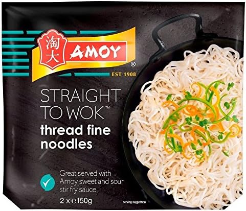 Amoy Straight to Wok Thread Fine Noodles (2 per pack - 300g)