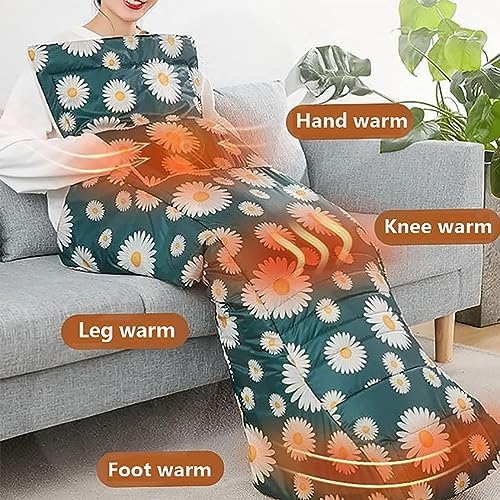 ROBOTA Wheelchair Warmer Cover Blanket, Waterproof Thicken Warm Cover Multifunctional Blanket for Leg Knee and Lower Body Protection (Color : A)