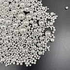 Weraru Edible Silver Pearl Sugar Sprinkles Candy Mixing Size Baking Edible Cake Decorations Cupcake Toppers Cookie Decorating Celebrations Wedding Shower Party Chirstmas Supplies 120g/ 4.2oz