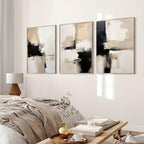 3 Pcs Contemporary Abstract Art 8x12inch Wall Art for Modern Home, Office, Living Room, Bedroom Decor,Unframed Canvas Poster Wall Art