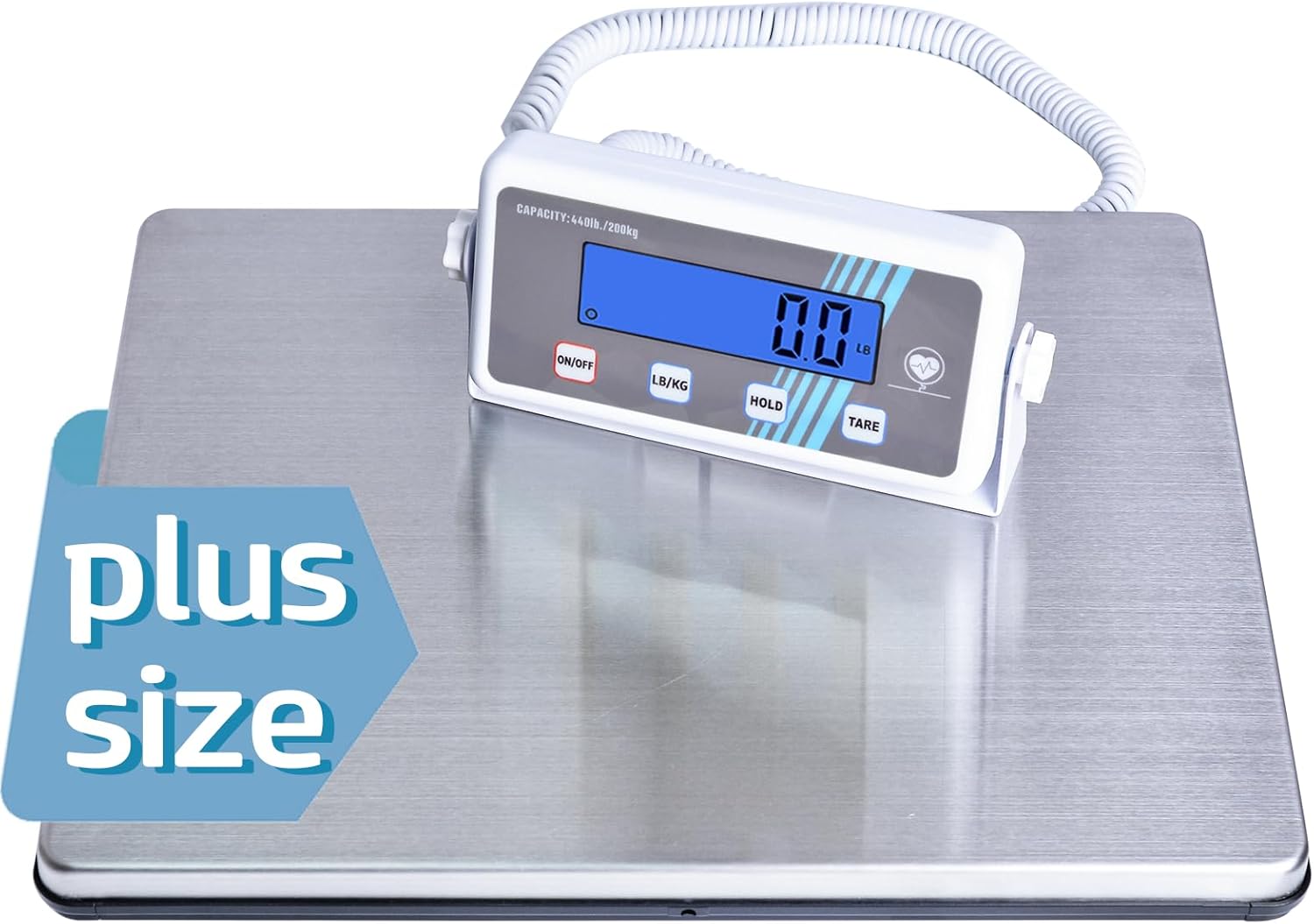 Extra Wide Medical Digital Body Weight Scale - 440 lb/200 kg Capacity, High Accuracy, Heavy Duty Portable Bathroom Scale, Easy to Read, Ideal for Office Wrestling Home, Hospital, Gym & Bariatric Use