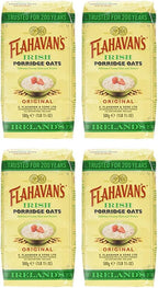 Flahavan's Irish Porridge Oats 500g Cereal (Pack of 4)