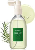AROMATICA Root Enhancer Rosemary Water for Hair Growth spray - with Rosemary hair oil & caffeine & biotin - Korean hair care for hair thinning & hair loss - free from silicone, paraben and sulfate