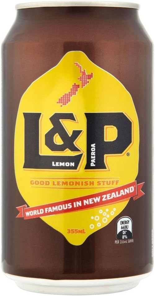 L&P Lemon & Paeroa Soft Drink (355ml) - Pack of 2_AB