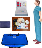 CPR Manikins Dummy Training Kit, Professional CPR Dummies Test Dummies Adult with Voice Control, CPR Training Set for Classroom or Research Centers