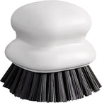 Dish Brush with Handle, Kitchen Scrub Brushes for Cleaning, Dish Scrubber with Nylon bristles for Sink, Pots, Pans (1Pack White Nylon bristles)