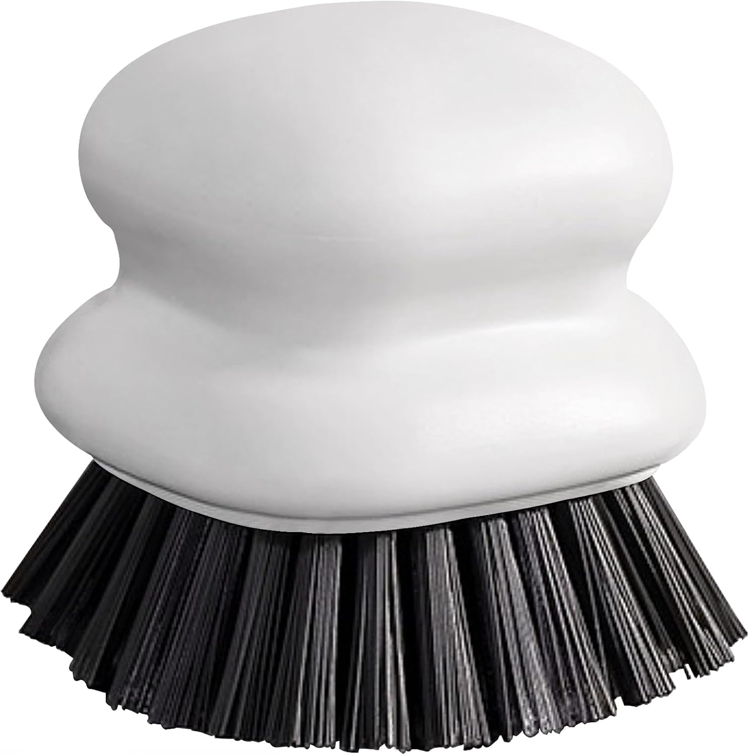 Dish Brush with Handle, Kitchen Scrub Brushes for Cleaning, Dish Scrubber with Nylon bristles for Sink, Pots, Pans (1Pack White Nylon bristles)