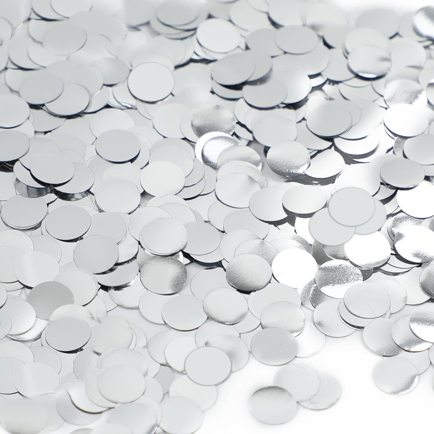 Silver Confetti 10mm Confetti Circles for Party Wedding Decoration 3000 pcs