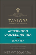 Taylors of Harrogate Afternoon Darjeeling, Black Tea, Individually Wrapped Bags 20 Count (Pack of 1), Delicate, Sweet & Floral, Caffeinated, Enjoy Hot or Iced, 20 Teabags