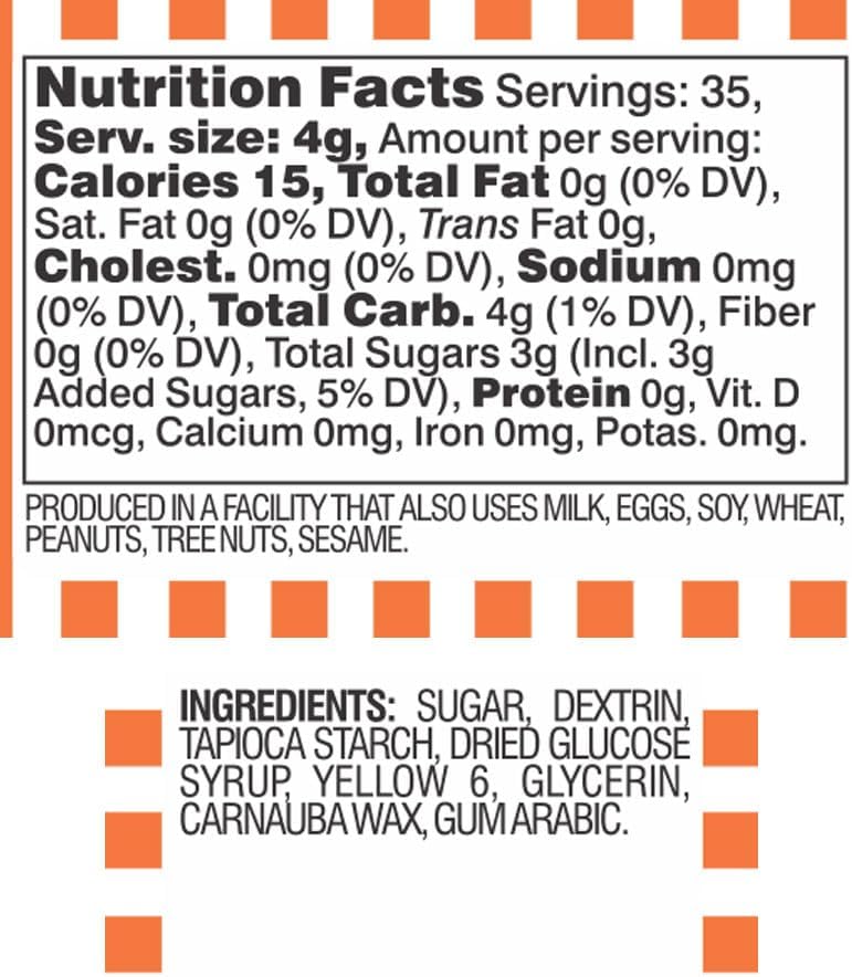 Orange Nonpareils Sprinkles 5 oz, Sprinkles For Cake Decorating, Baking, Ice Cream & More, The Hampton Candy Company