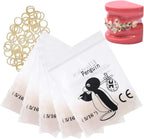 AnhuaDental 500 pcs Orthodontic Elastics Bands for Braces,3.5 Ounces Heavy Dental Rubber Traction Bands(100 Pieces/Pack)