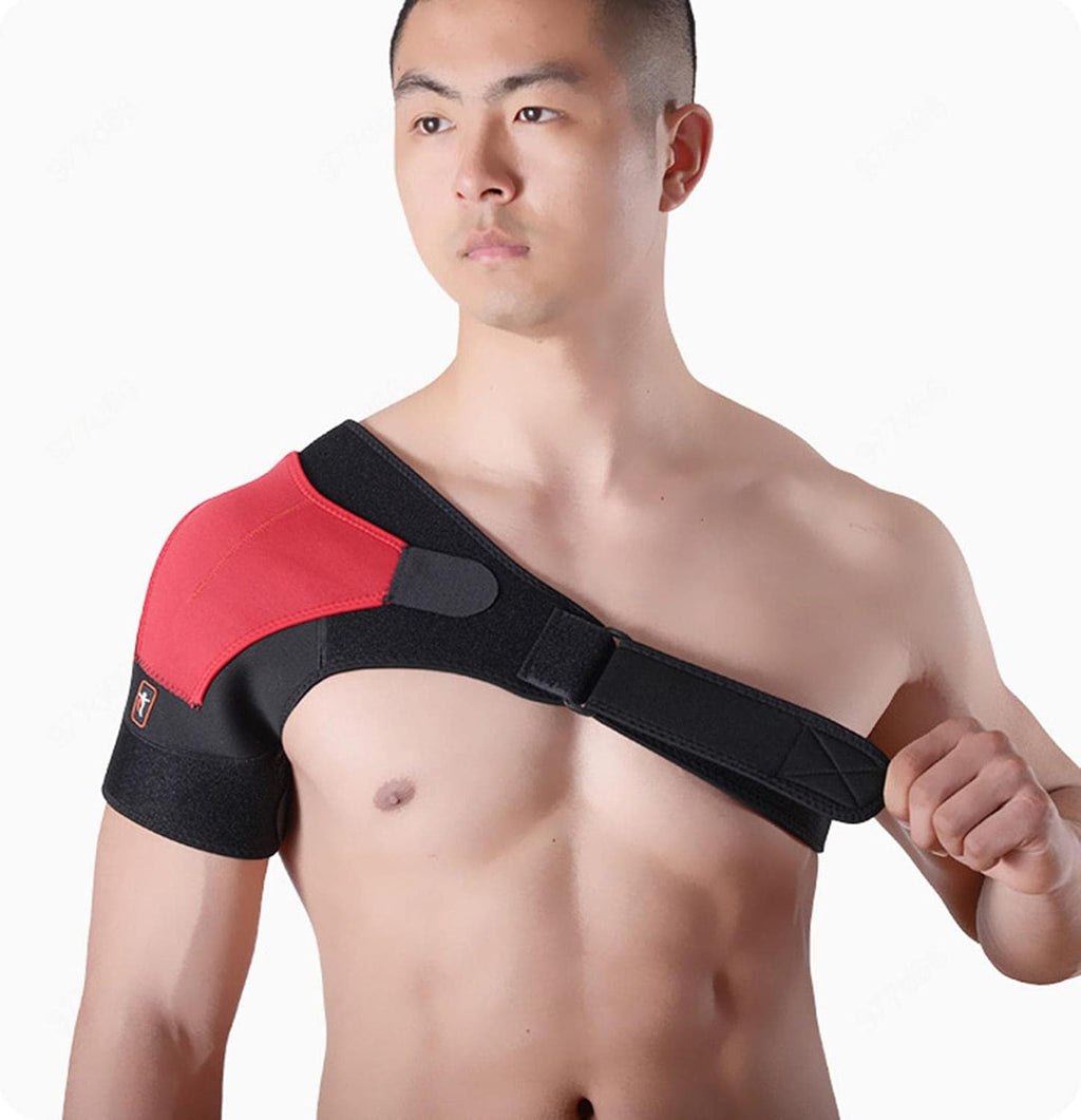 HAPPYNA Shoulder Support Compression Shoulder Brace Men Women, Dislocated Ac Joint, Frozen Shoulder, Arthritis, Scapula Tendinitis, One Size,Right-B