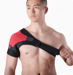 HAPPYNA Shoulder Support Compression Shoulder Brace Men Women, Dislocated Ac Joint, Frozen Shoulder, Arthritis, Scapula Tendinitis, One Size,Right-B