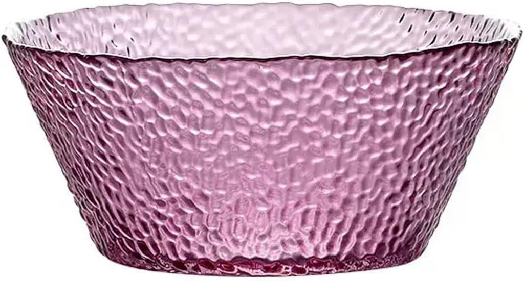 Fruit Bowls Light Luxury Style Glass Fruit Plate Living Room Home Simple Coffee Table Fruit Plate Exquisite Net Red Salad Plate Fruit Plate Decorative Fruit Basket (Color : Purple)