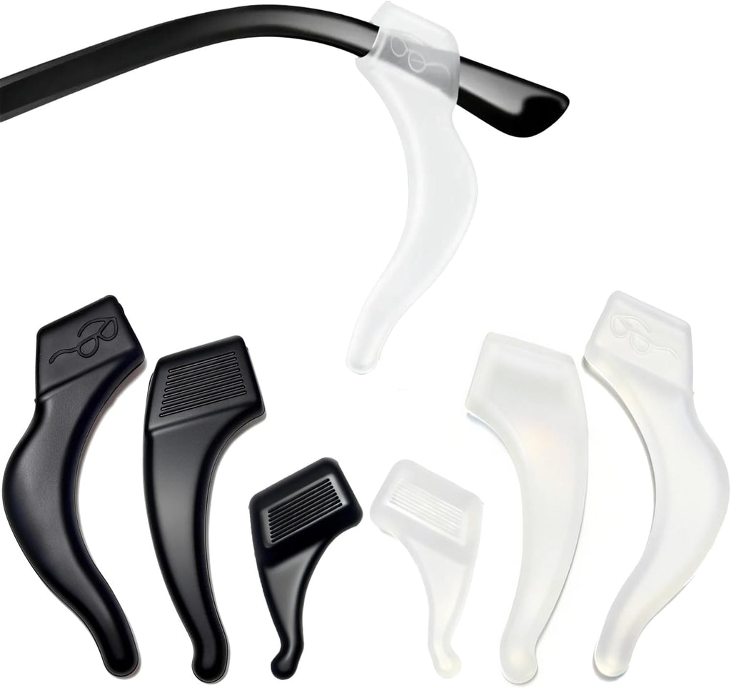6 18Pairs 3 Different Sizes Silicone Eyeglass Ear Grips