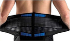 Deluxe Neoprene Double Pull Lumbar Lower Back Support Brace Exercise Belt Waist Trainer Belt