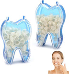 100 PCS Temporary Crowns for Teeth Dental Crown Kit with Molar Caps Tooth Veneers Snap On Tooth Covers for Adults Repair Broken Teeth Cap Kit for Anterior Posterior Use