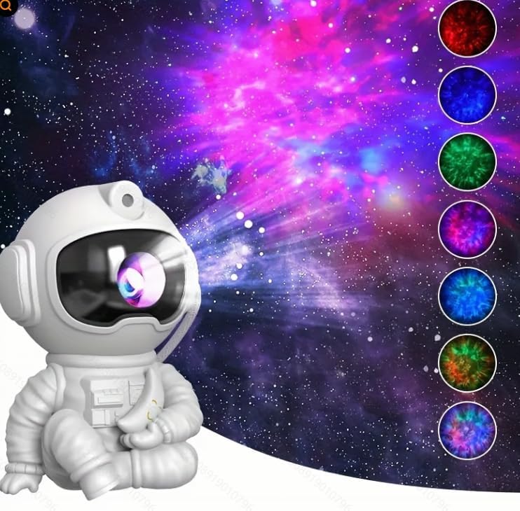 Star Projector Galaxy Night Light - Astronaut Space Projector, Starry Nebula Ceiling LED Lamp with Timer and Remote, Kids Room Decor Aesthetic, for Christmas & Birthdays
