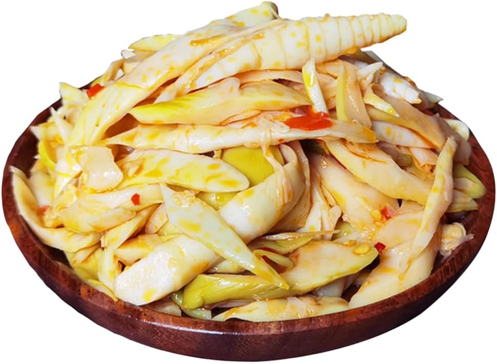 spicy crispy bamboo shoots, ready to eat tender bamboo shoot shreds 9.17oz/260g, spicy and casual snacks