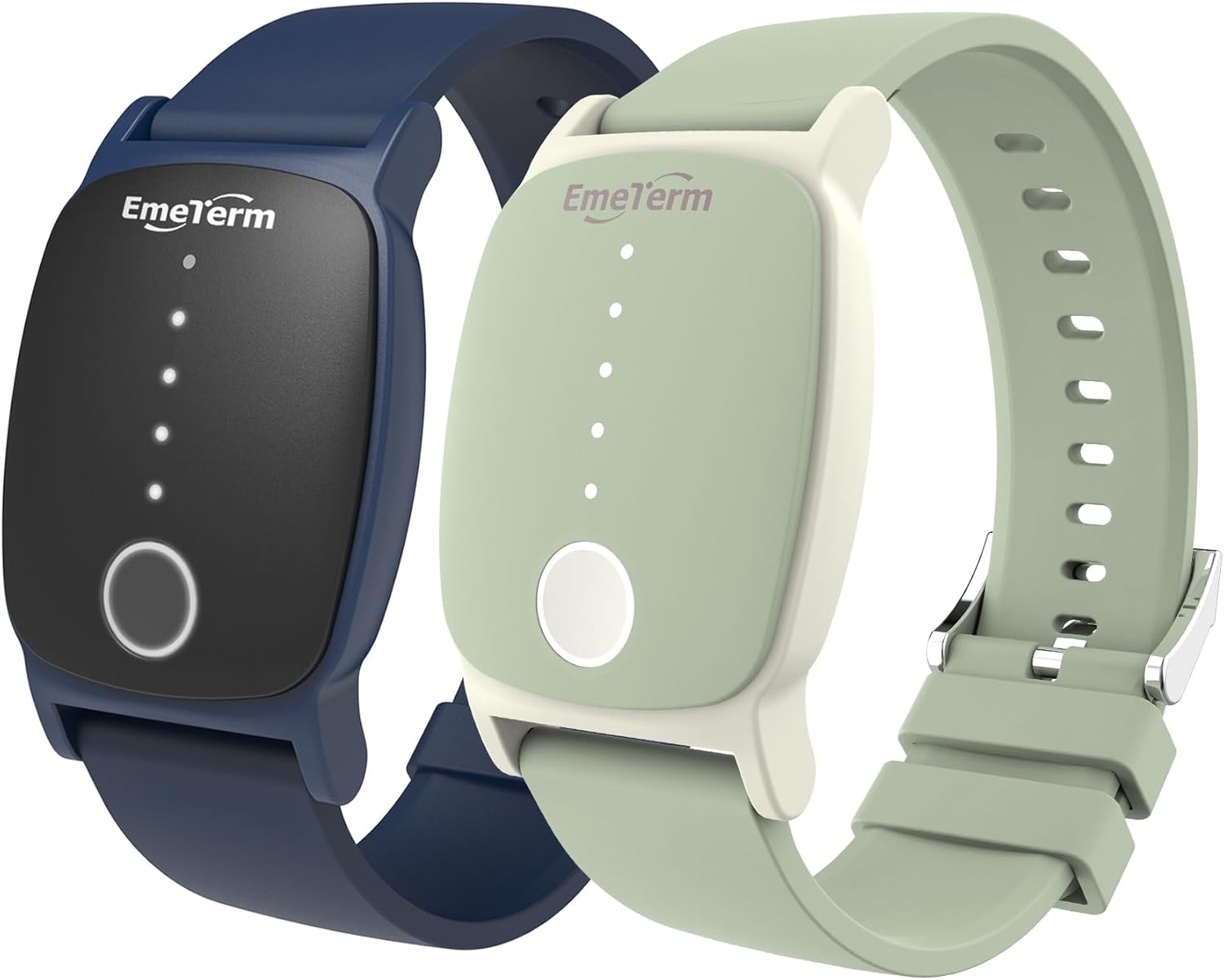 EmeTerm Explore Classic FDA-Cleared Anti-Nausea Wristband IP67 Waterproof Morning Motion Travel Sickness Vomit Relief Rechargeable No Gel Drug Free Without Side Effects