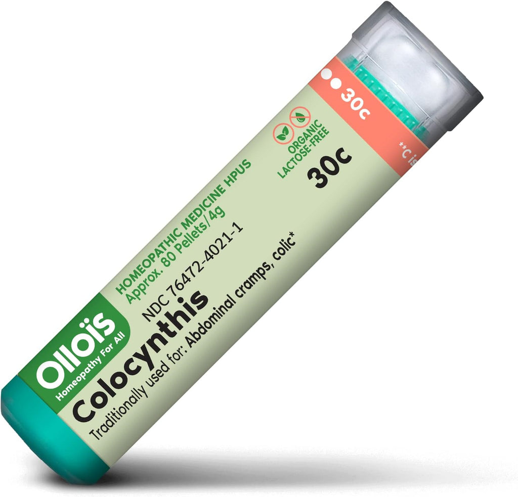 OLLOIS Colocynthis 30c Organic, Lactose-Free, Vegan, Homeopathic Medicine, 80 Pellets (Pack of 1)