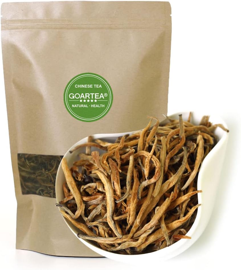 GOARTEA 100g / 3.5oz Nonpareil Supreme Yunnan Black Tea - Fengqing Dian Hong Dianhong Loose Leaf Chinese Tea