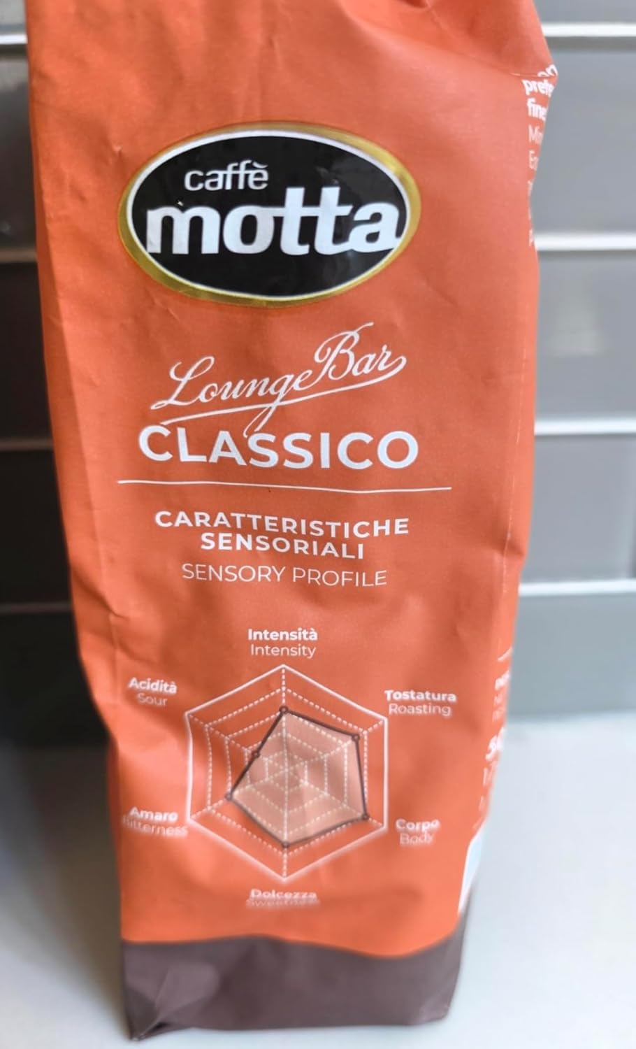 Caffè Motta Lounge Bar Classico Whole Bean Coffee, Medium Roast, 1.1 lbs per Bag, 2 Packs