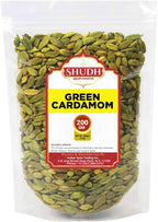 SHUDH GREEN CARDAMOM 200 GM | 7 oz Green Cardamom Pods Spice (Hari Elachi) ~ All Natural | Vegan | Gluten Friendly | NON-GMO | Product of India