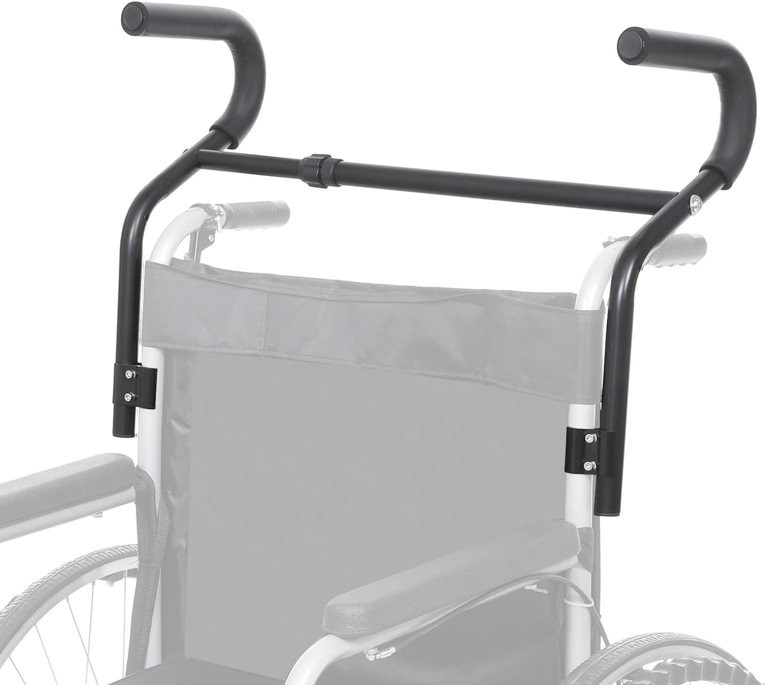 Wheelchair Handle Extender (500lbs Weight Capacity), Curved Handle/Ergonomic Design, Adjustable Wheel Chair Accessories, for Wheelchair, Rallator & Stroller