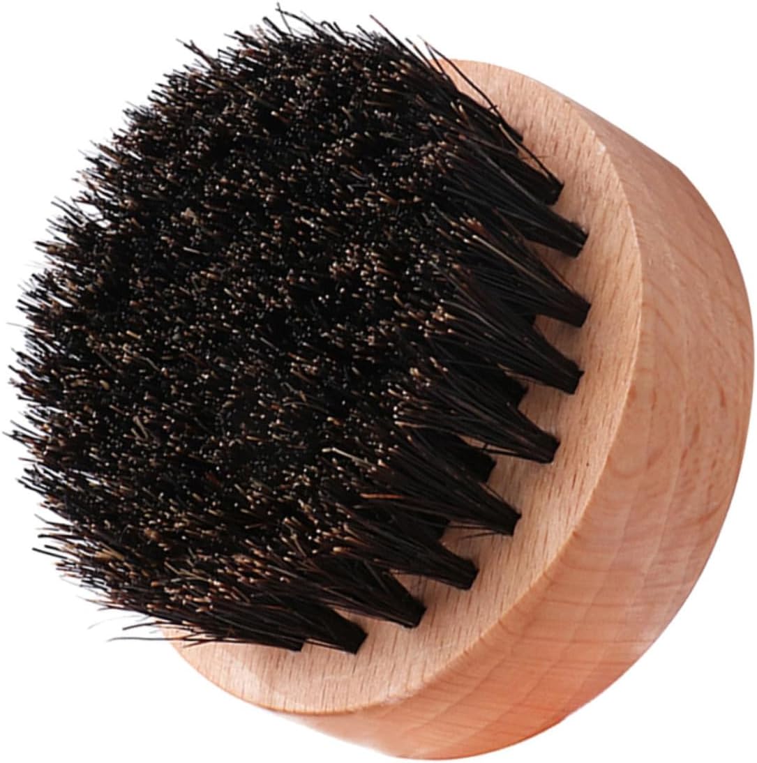 Gatuida Bristle Beard Comb Wooden Handle Professional Beard Styling Tool for Men Portable Hair Brush